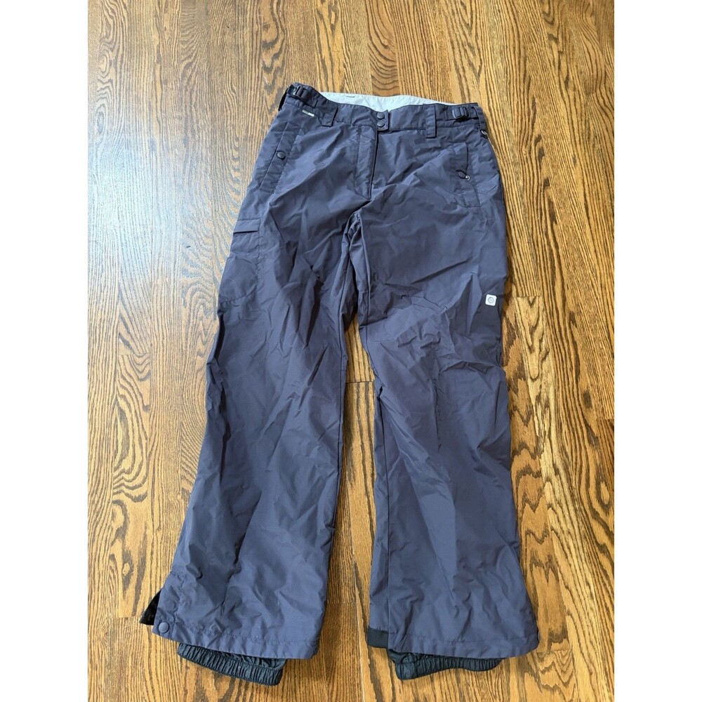Columbia Convert Women Medium Gray Snow Pants BASE TRX Ski Snowboard Waterproof